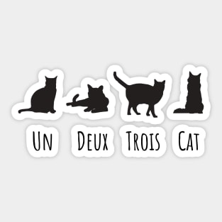 Un Deux Trois Cat Sticker